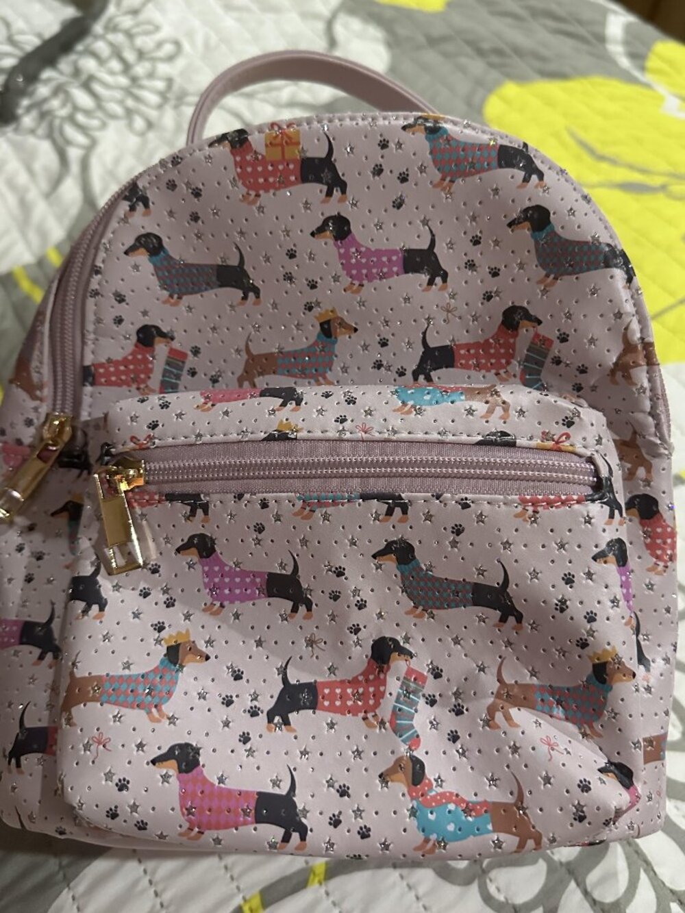 NWT Blush Crush Mini Backpack Dachshund Bag
